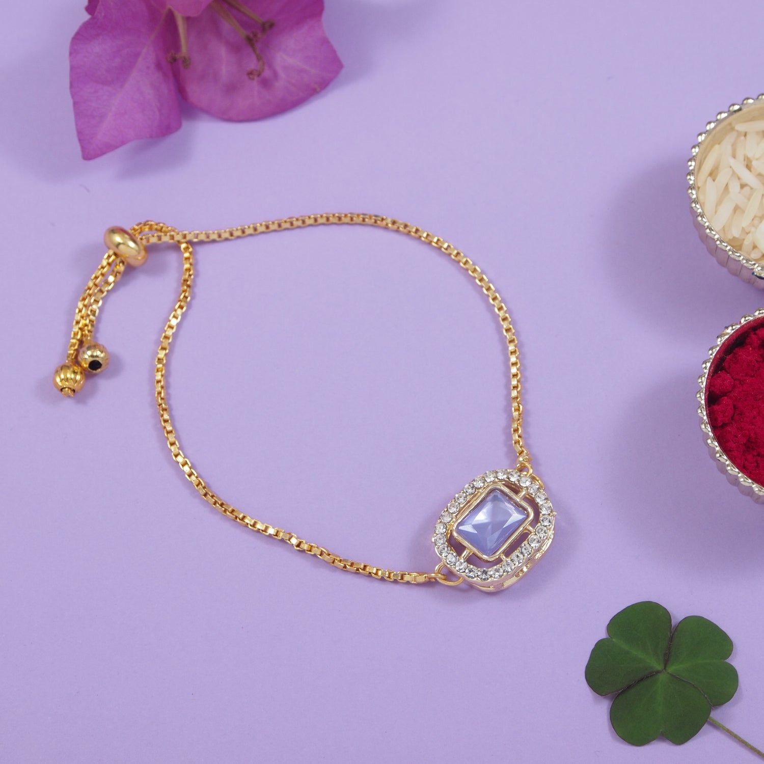 Purple Square-Shaped Bracelet