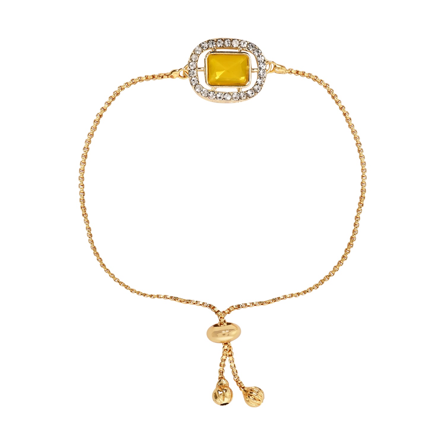 Yellow Square-Shaped Bracelet