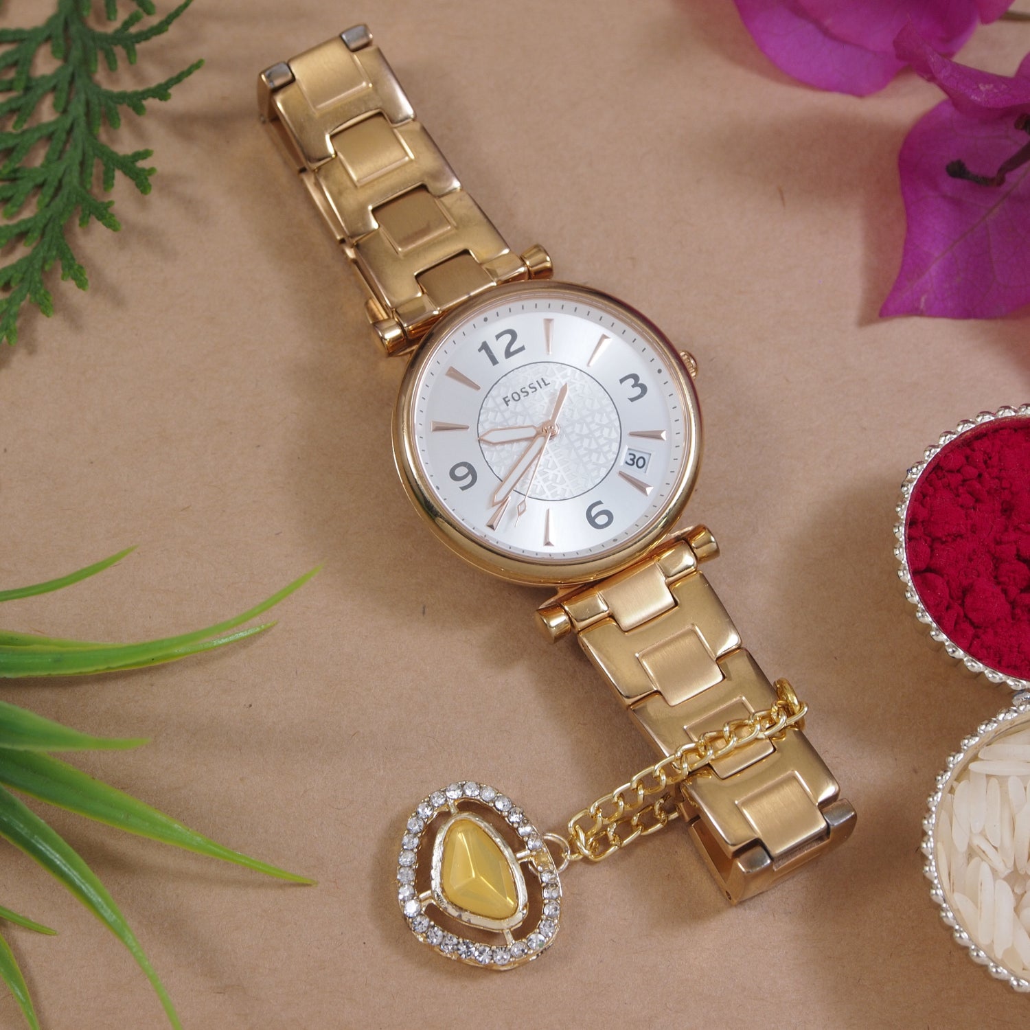 Timeless Yellow Pearl Watch Charms