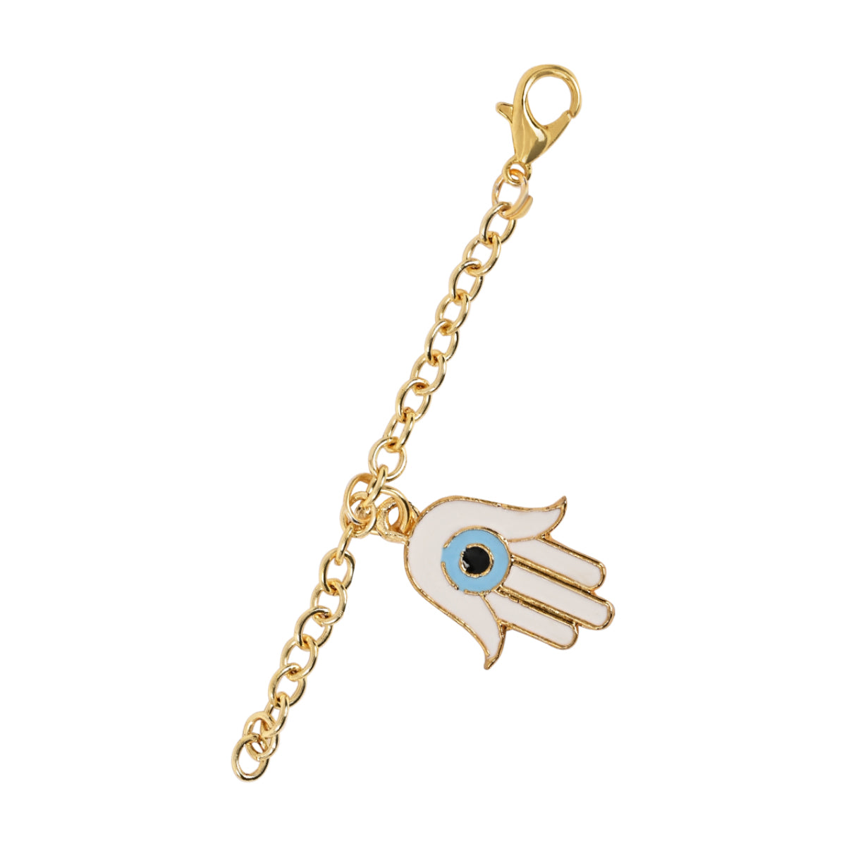 Hamsa Shape Evil Eye Rakhi & Watch Charm Lumba (Watch Accesories) Combo With Roli Chawal & Rakshabandhan Card