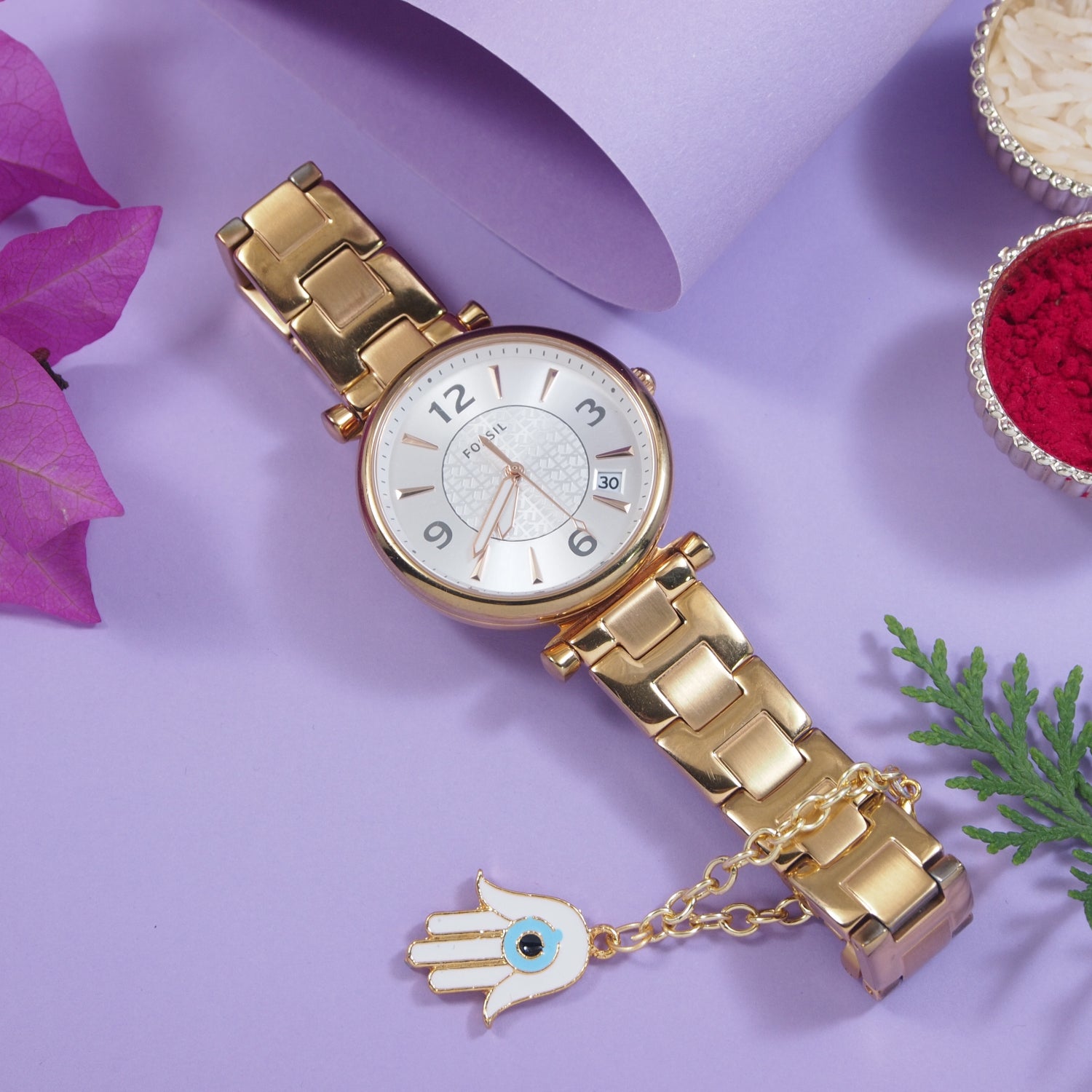 Evil Eye Hamsa Shape Watch Charms