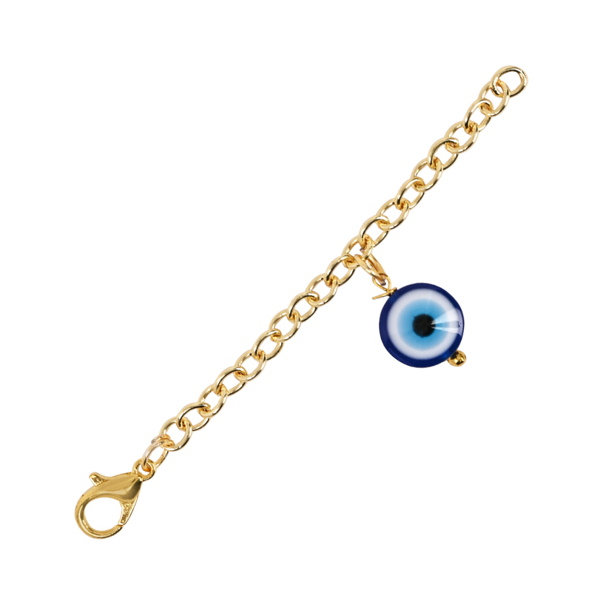 Round Shape Evil Eye Rakhi & Watch Charm Lumba (Watch Accesories) Combo With Roli Chawal & Rakshabandhan Card
