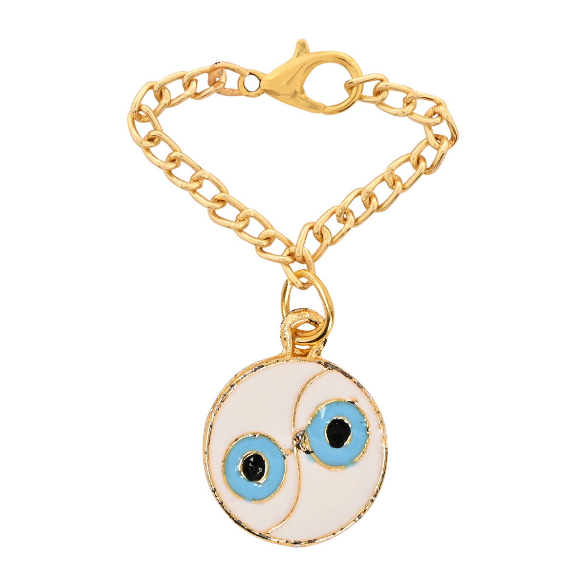 Round Shape Evil Eye Rakhi & Watch Charm Lumba (Watch Accesories) Combo With Roli Chawal & Rakshabandhan Card