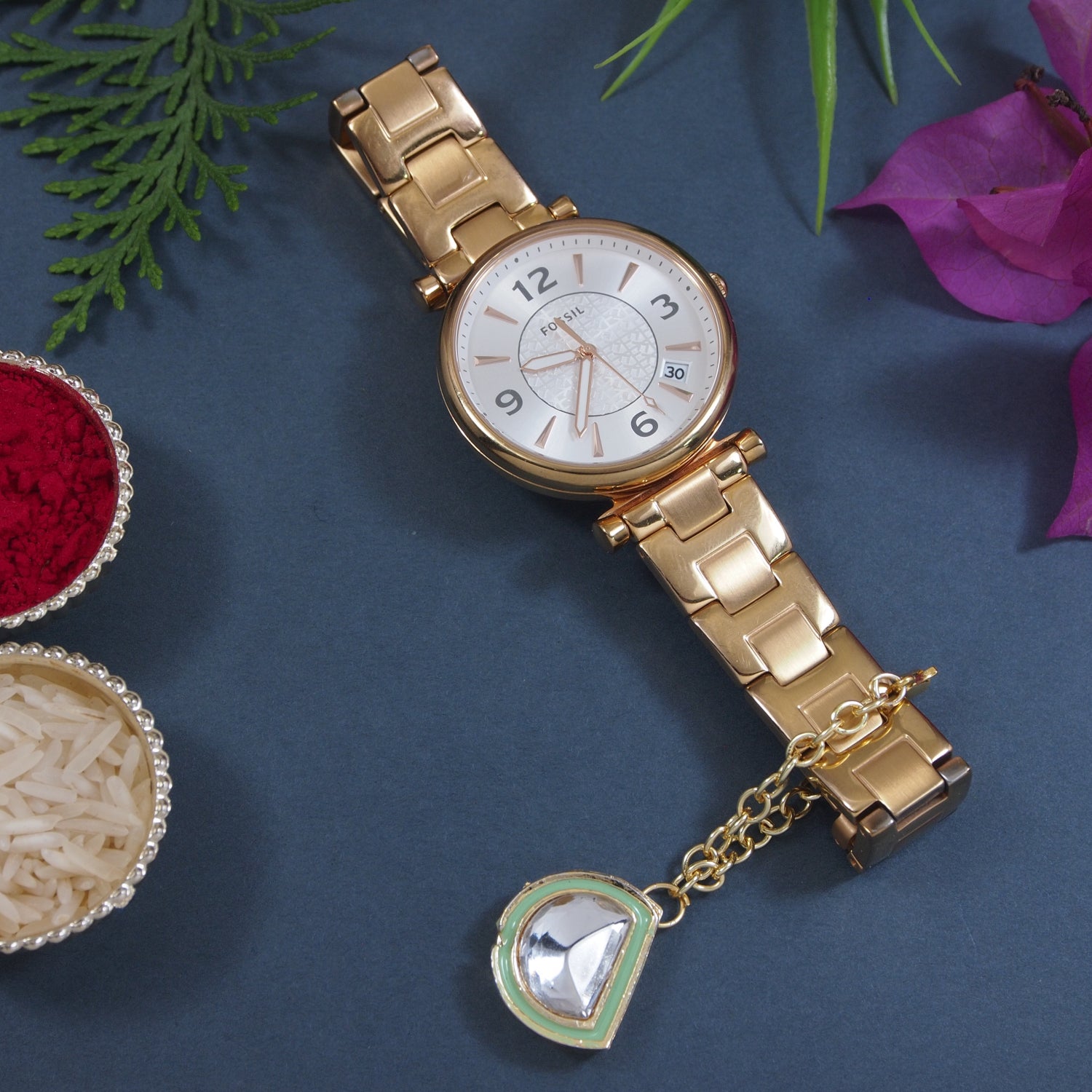 Mint Pearl Watch Charms