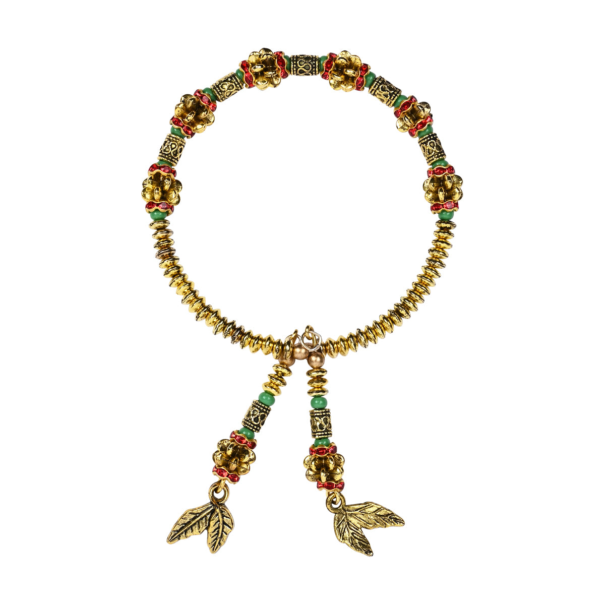 Elegantly Crafted Red Pearl Adjustable Lumba Bracelet