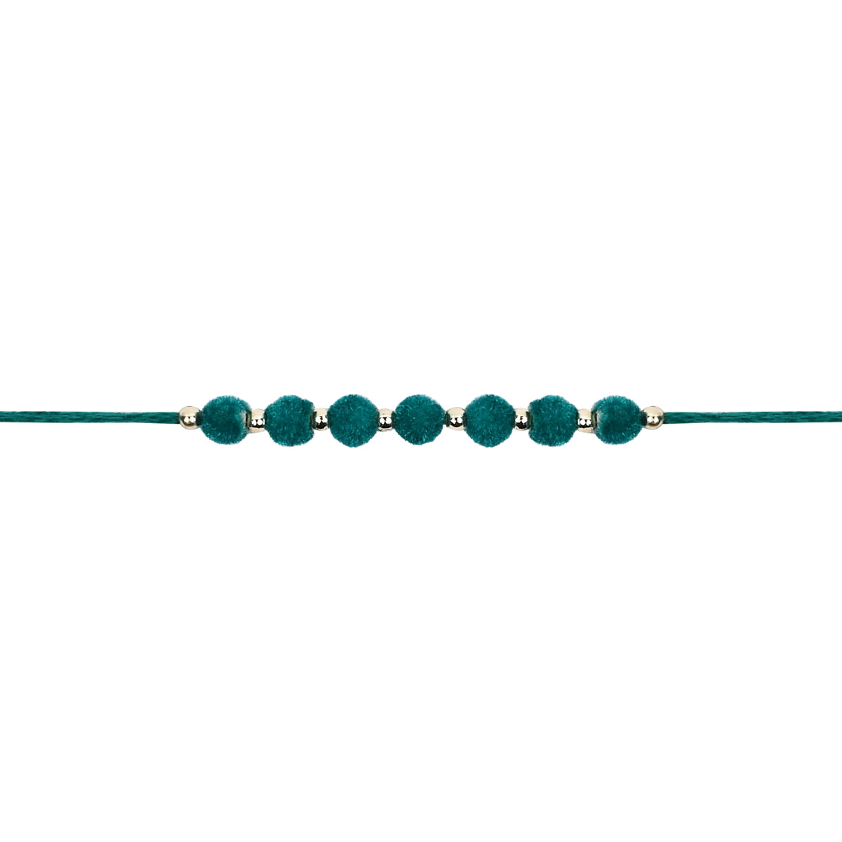 PomPom Green Rakhi