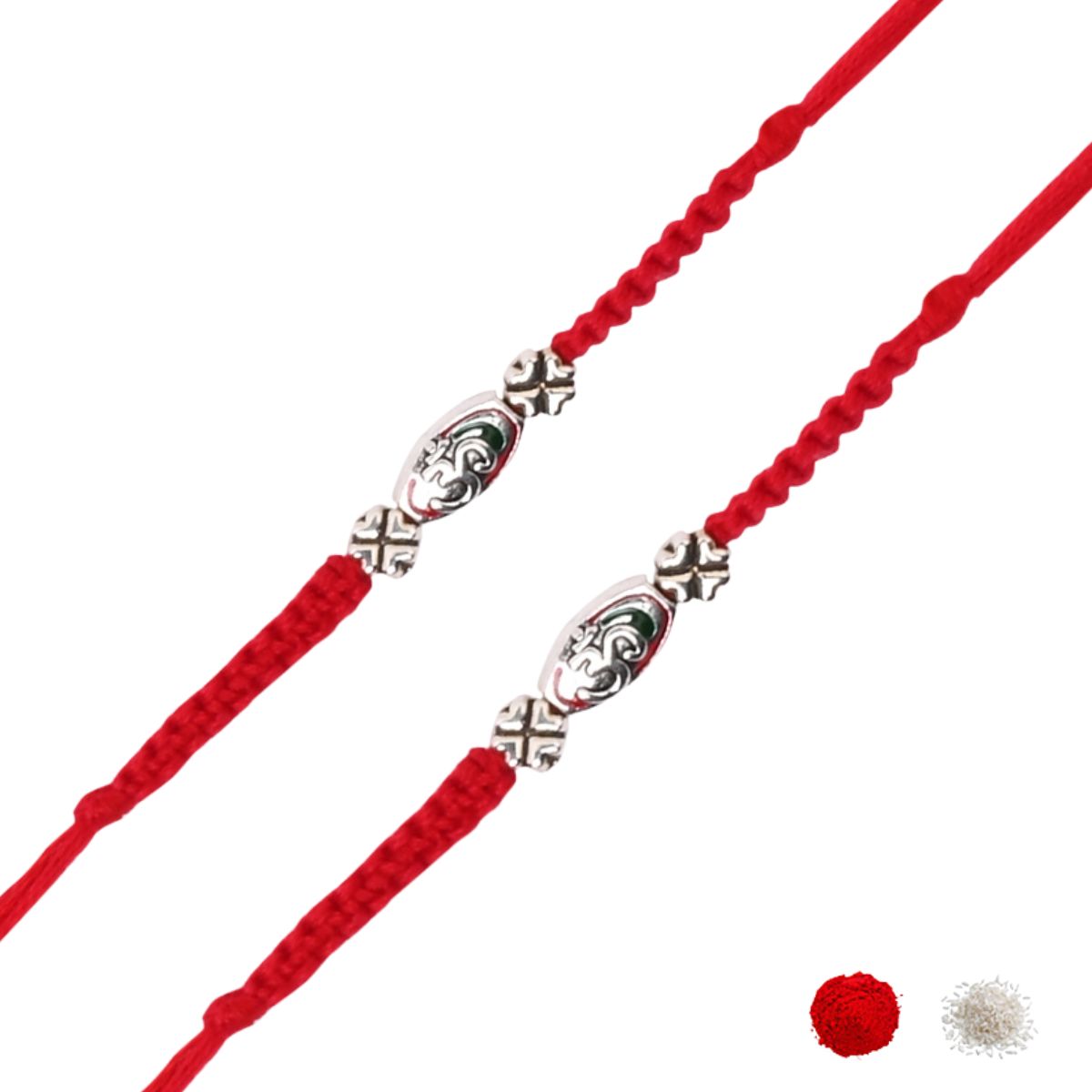 OM Rakhi Combo for Bhai - Braided Thread