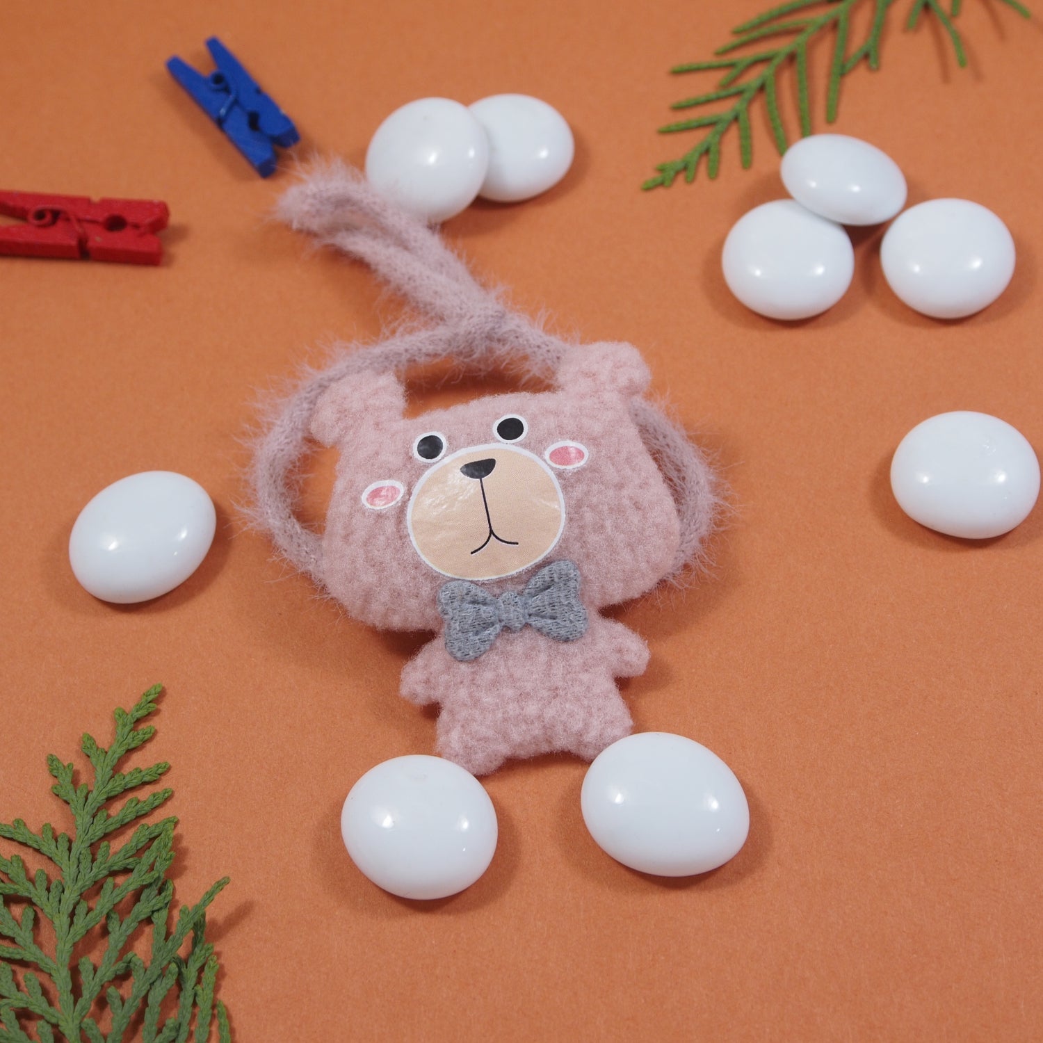Cute Teddy LED Light Rakhi With Roli Chawal & Rakshabandhan Card