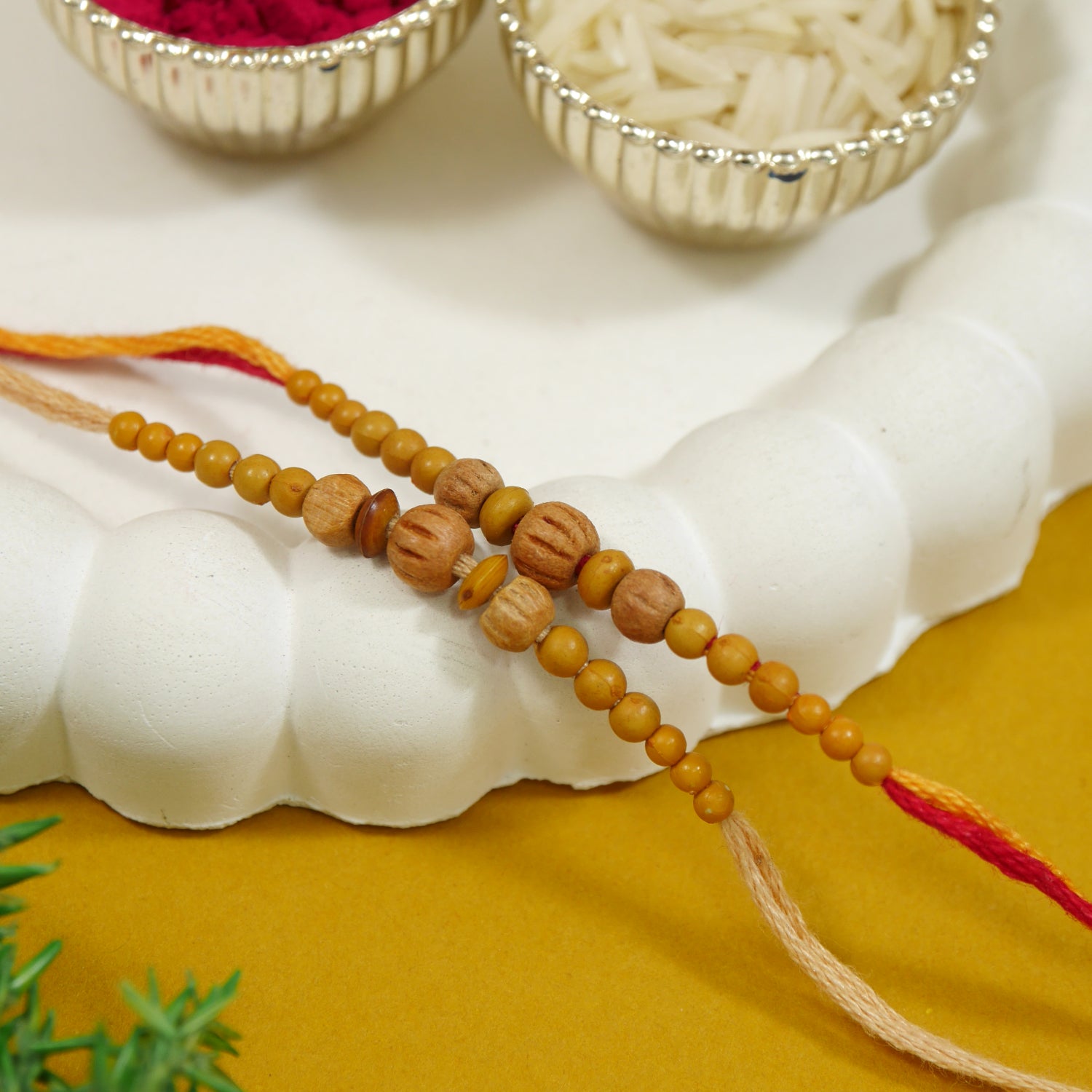 Simple Beaded Combo Rakhi for Bhai