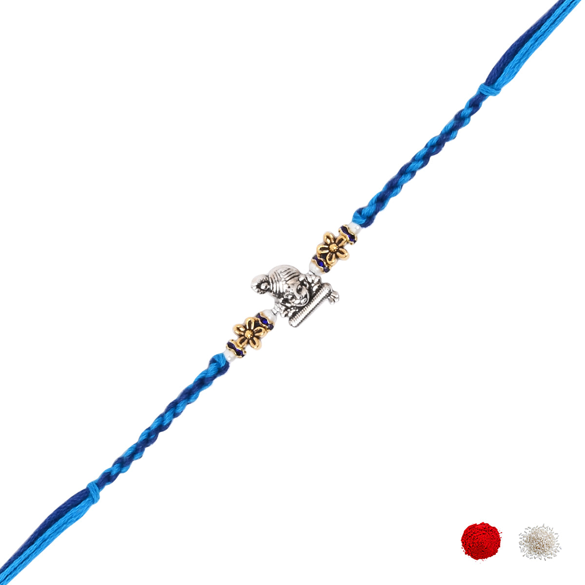 Krishna Rakhi with Roli Chawal and Raksha Bandhan Card