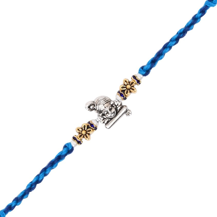 Krishna Rakhi with Roli Chawal and Raksha Bandhan Card