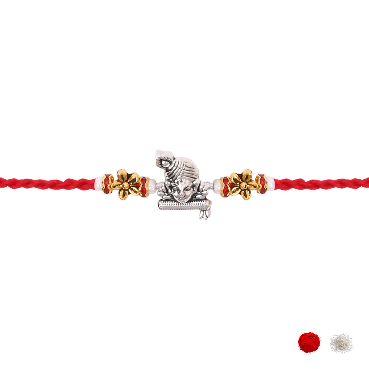 Krishna Rakhi With Roli Chawal & Rakshabandhan Card