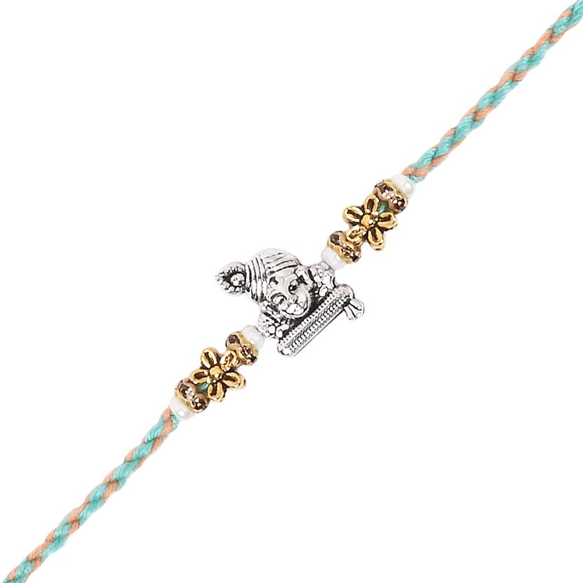 Krishna Rakhi for Brother with Roli Chawal and Raksha Bandhan Card