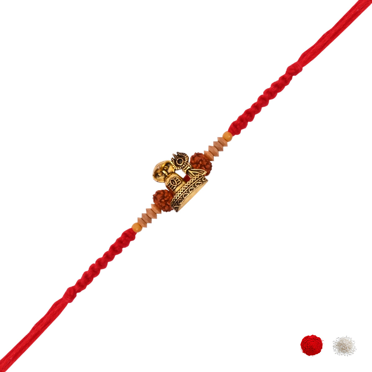 Shivling Rakhi with Roli Chawal & Raksha Bandhan Card