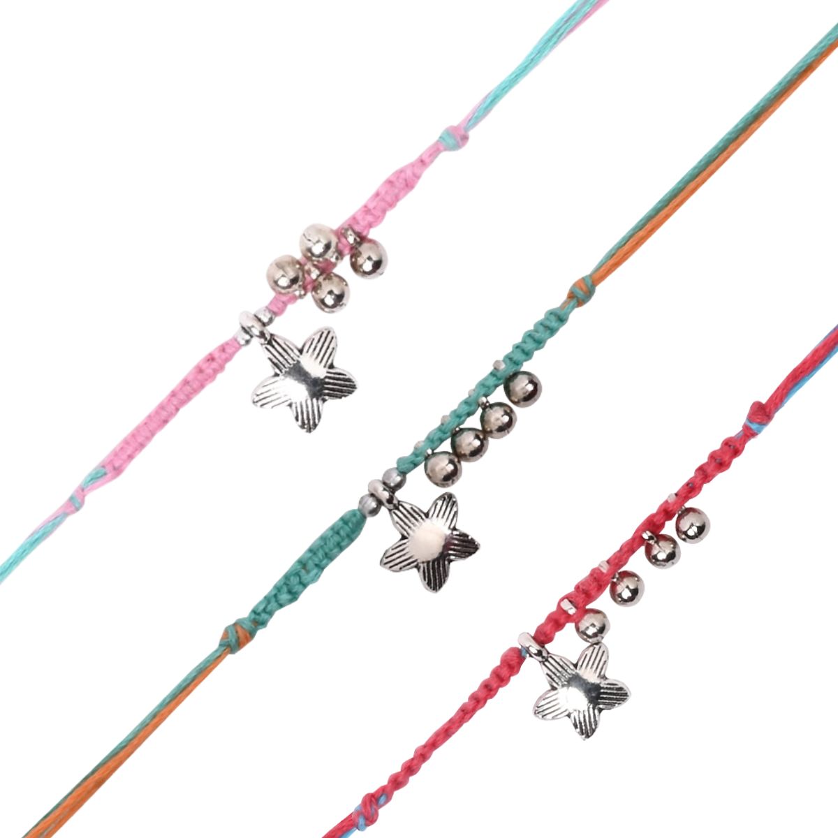 Elegantly Star Shaped Lumba Bracelet (Pack of 3)
