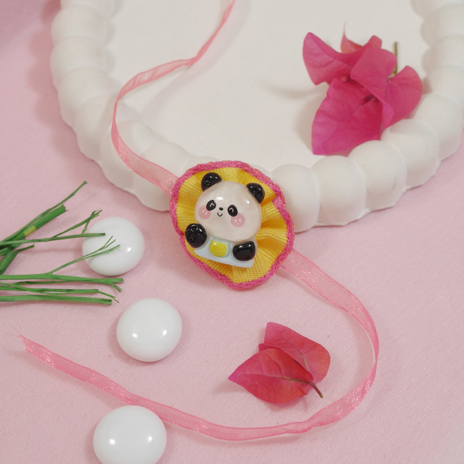 Panda & Astronaut Rakhiwith Roli Chawal & Rakshabhandan Card (Pack of 2)