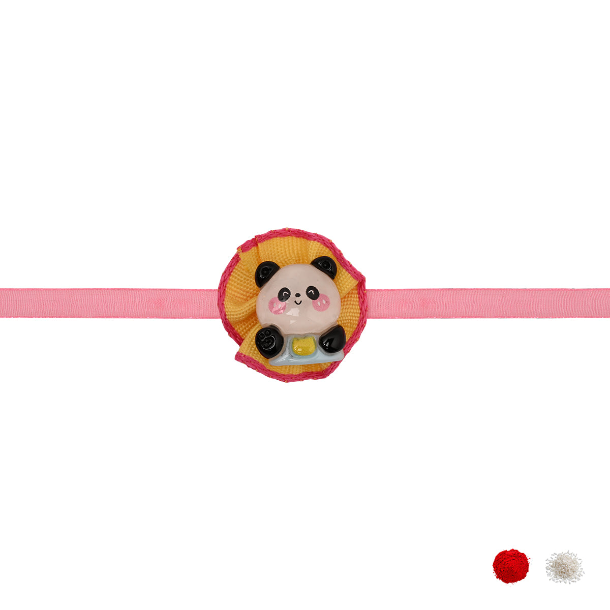 Panda Rakhi with Roli Chawal & Rakshabhandan Card