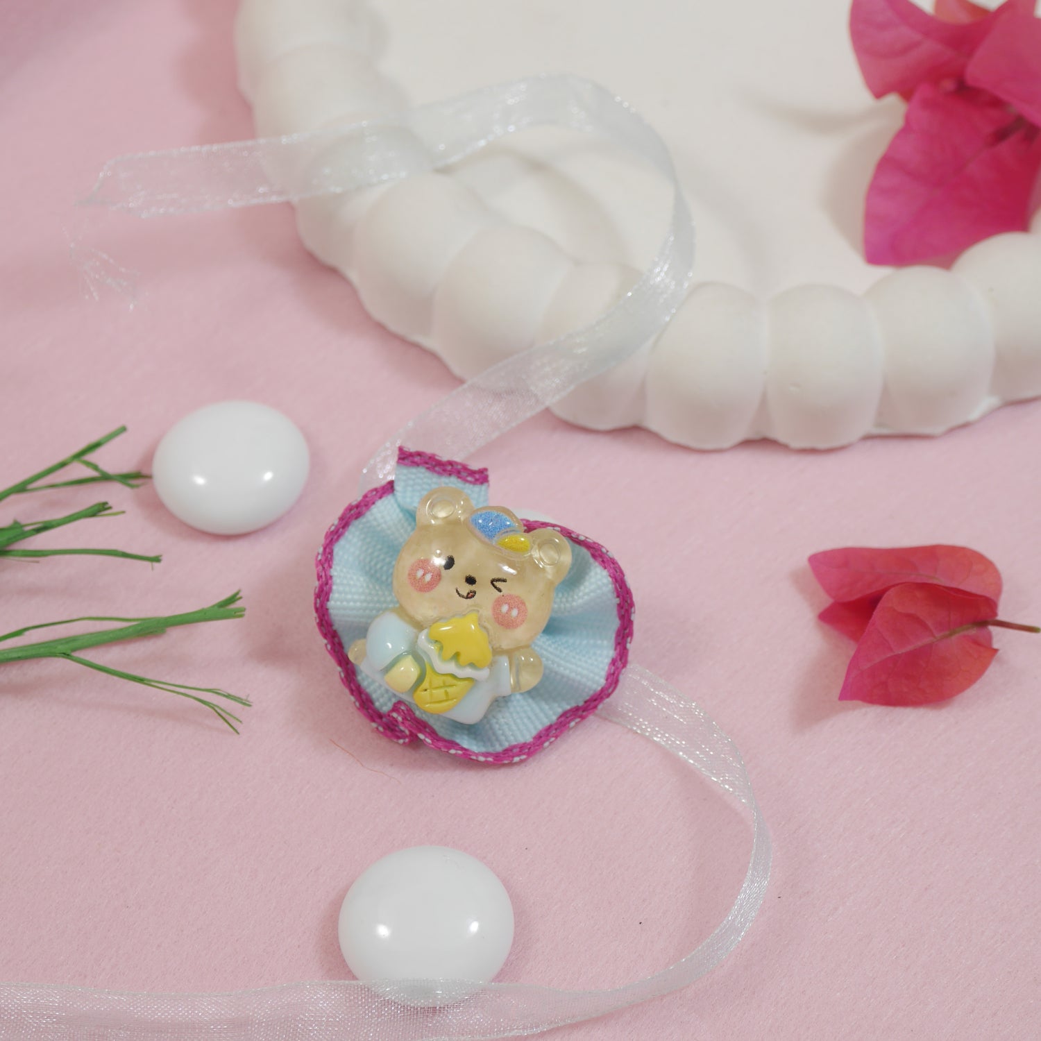 Cat Rakhi with Roli Chawal & Rakshabhandan Card