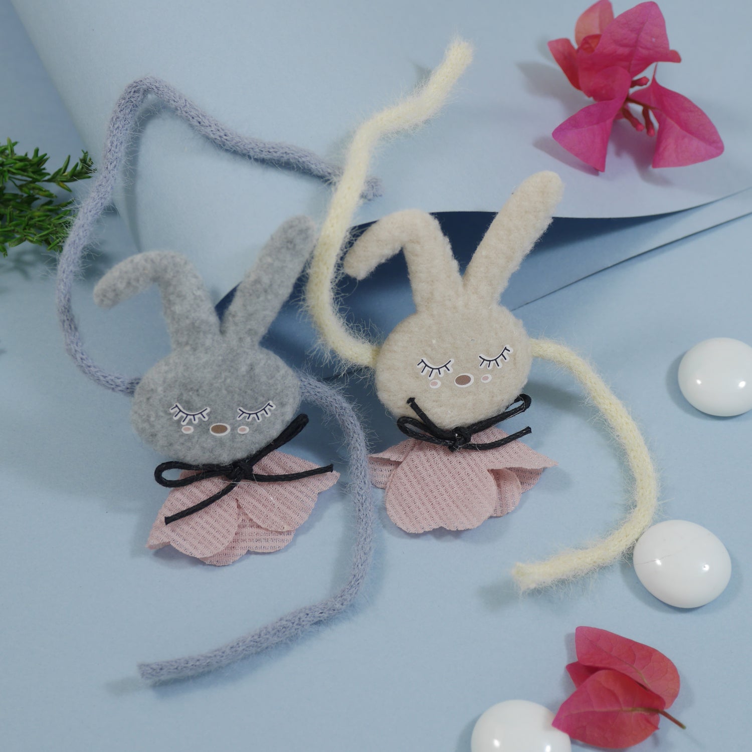 Soft Bunny Kids Rakhi with Roli Chawal & Rakshabhandan Card (Pack of 2)