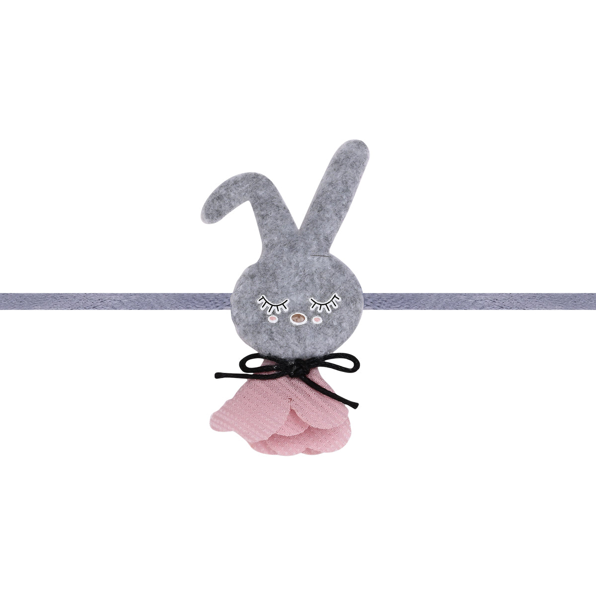 Soft Bunny Grey Rakhi with Roli Chawal & Rakshabhandan Card