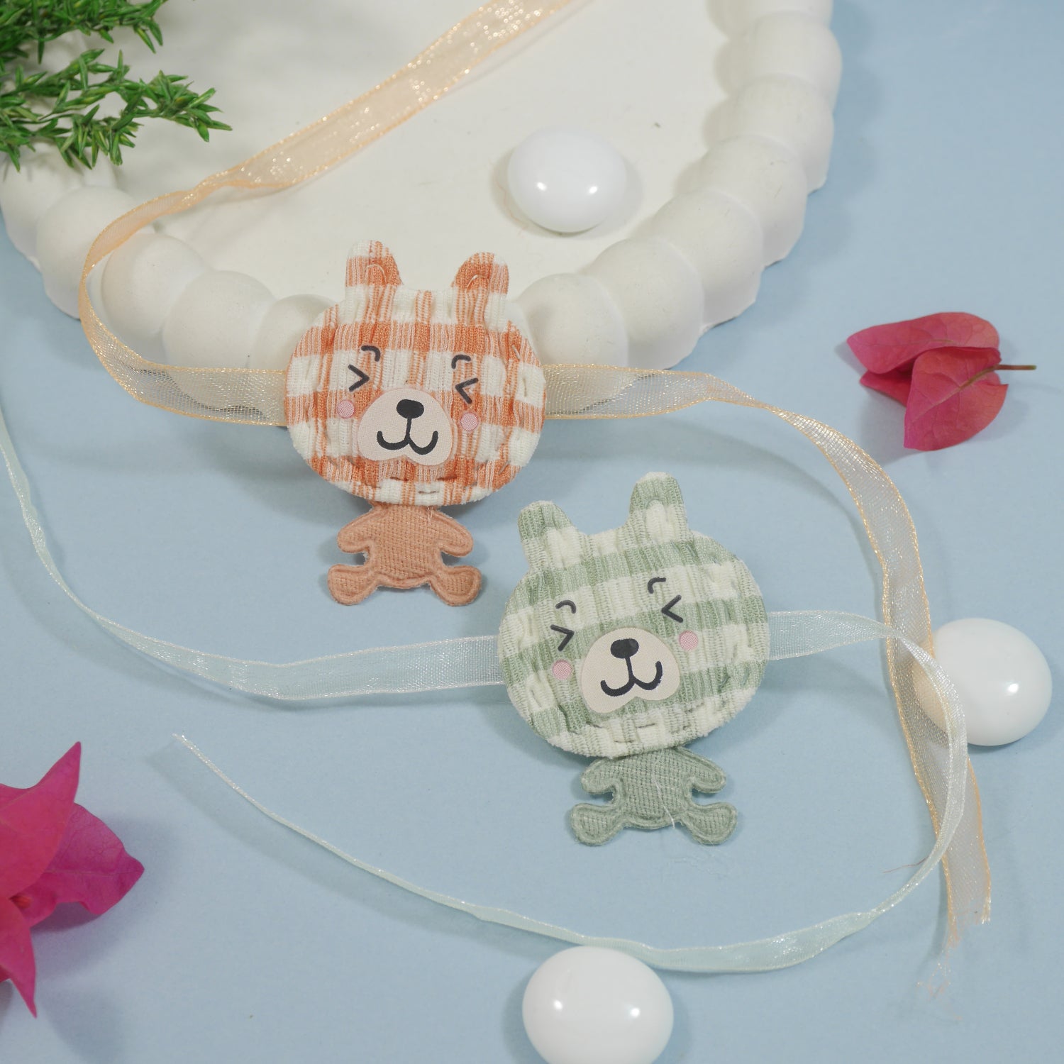 Cute Cartoon Rakhi with Roli Chawal & Rakshabhandan Card (Pack of 2)