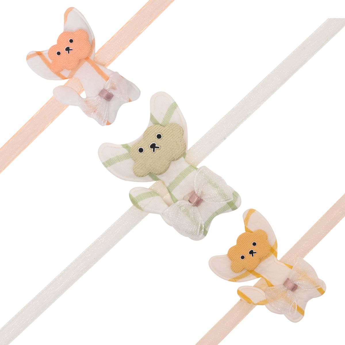 Cute Cat Rakhi with Roli Chawal & Rakshabhandan Card (Pack of 3)