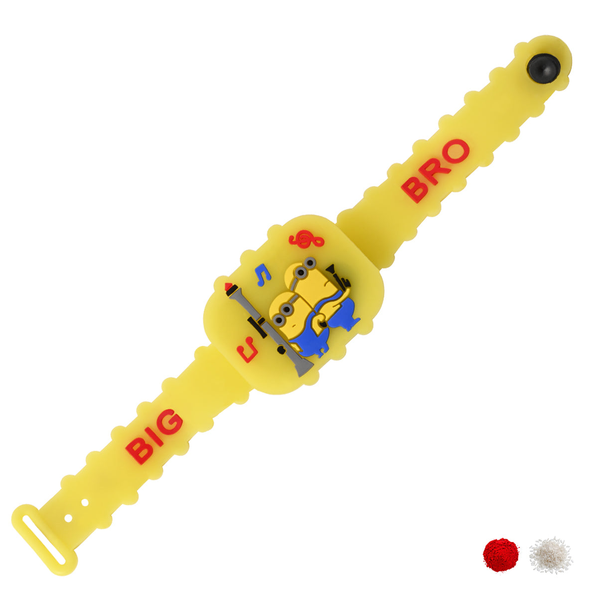 Minion Kids Rakhi with Roli Chawal & Raksha Bandhan Card