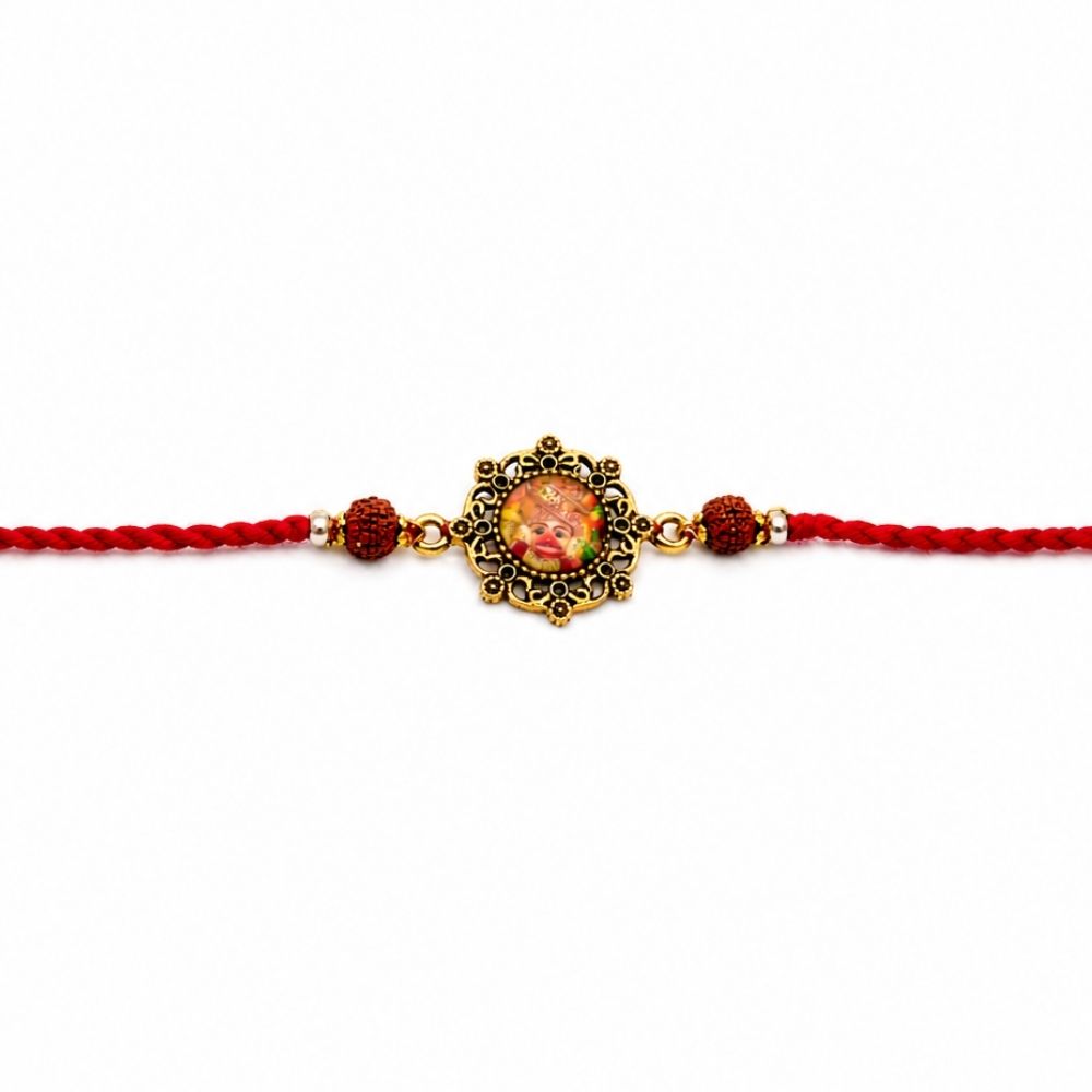 Khatu Shyam Ji Rakhi with Roli Chawal & Rakshabandhan Card