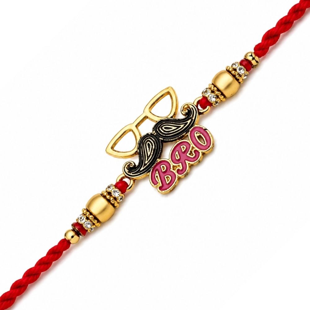 Cool Bro Rakhi with Roli Chawal & Rakshabandhan Card