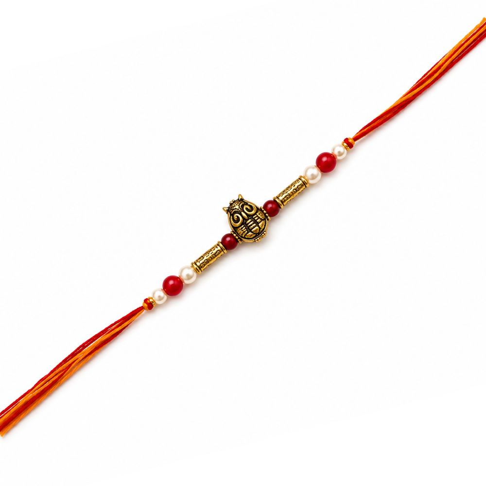 Trishul Rakhi with Roli Chawal and Rakshabandhan card