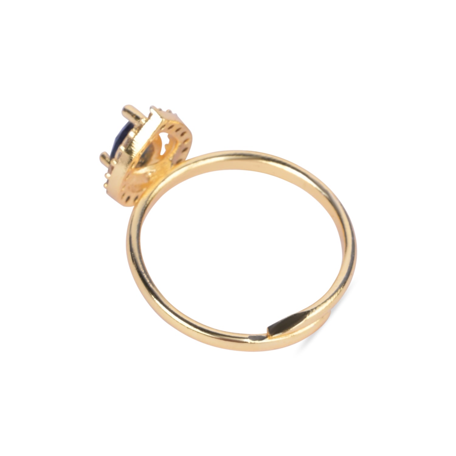 Zenya - Blue Teardrop Stone Cocktail Ring