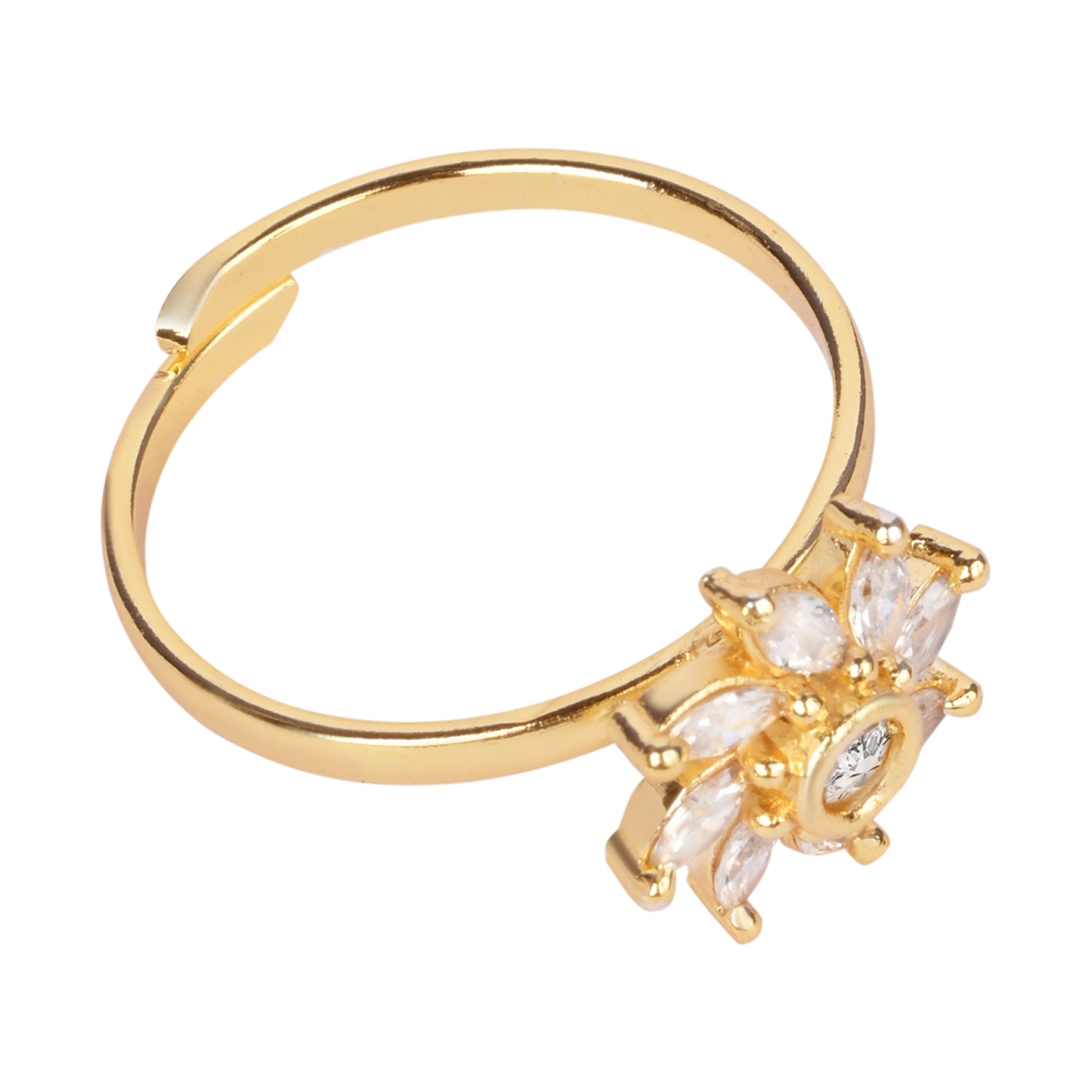 Zaria - Floral Cluster Cocktail Ring