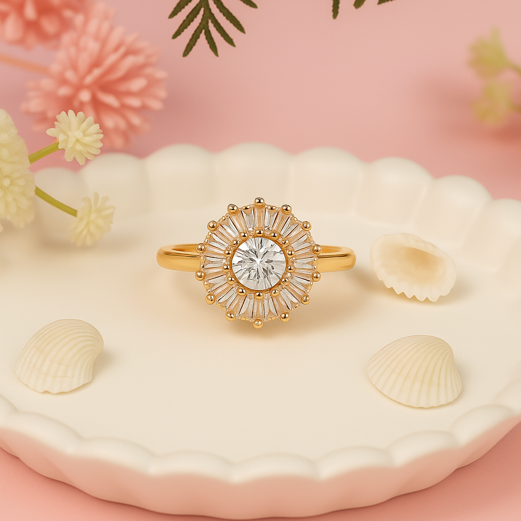 Eleni - Radiant Burst Cocktail Ring