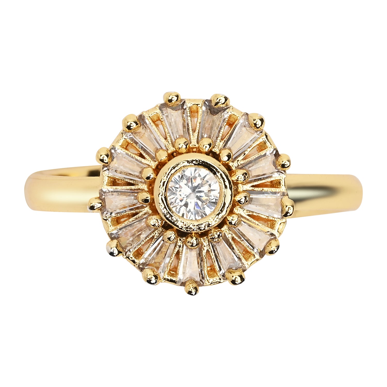 Eleni - Radiant Burst Cocktail Ring