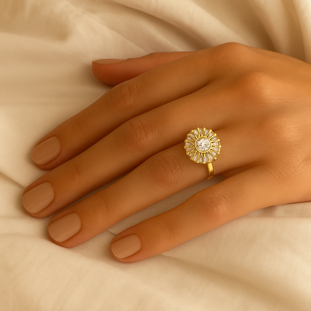 Eleni - Radiant Burst Cocktail Ring