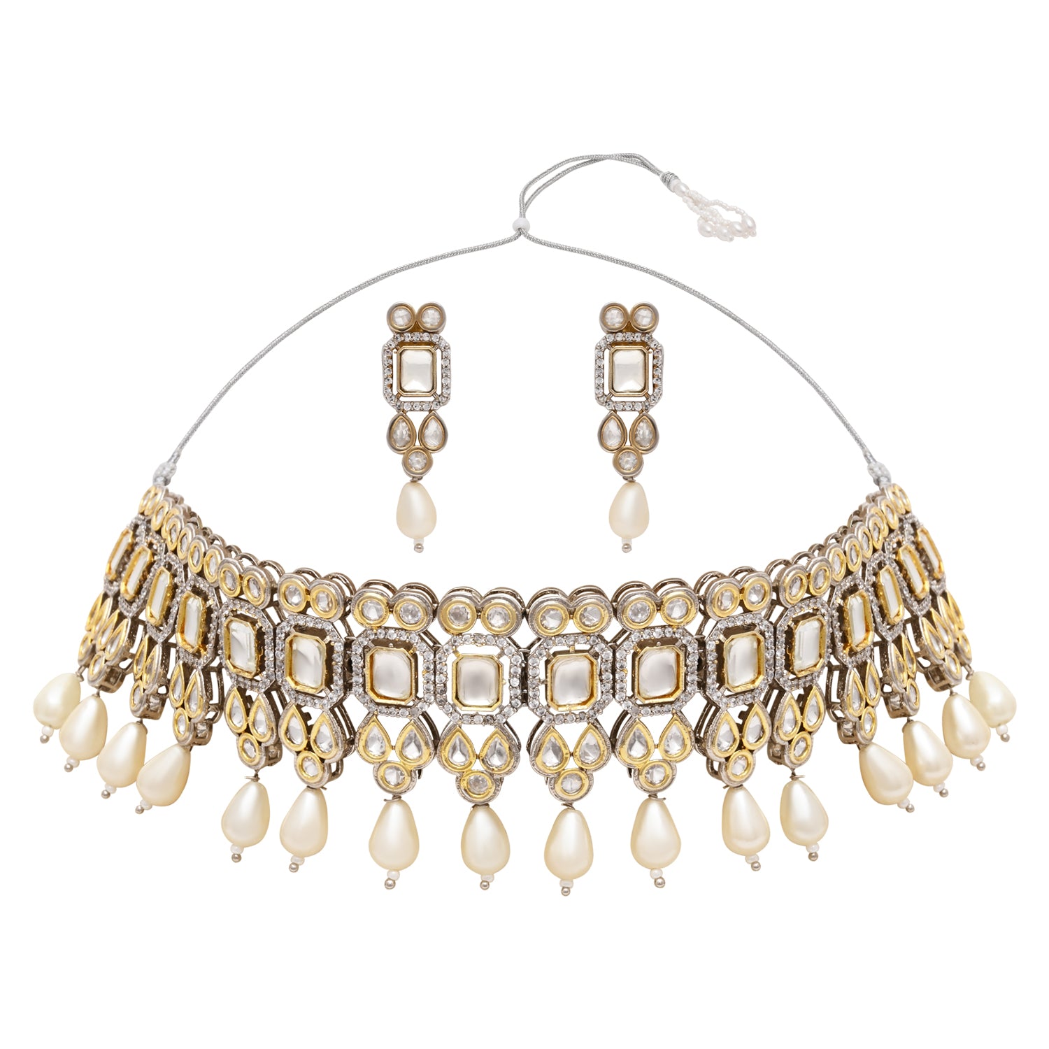 Advisha Polki Kundan Neckpiece