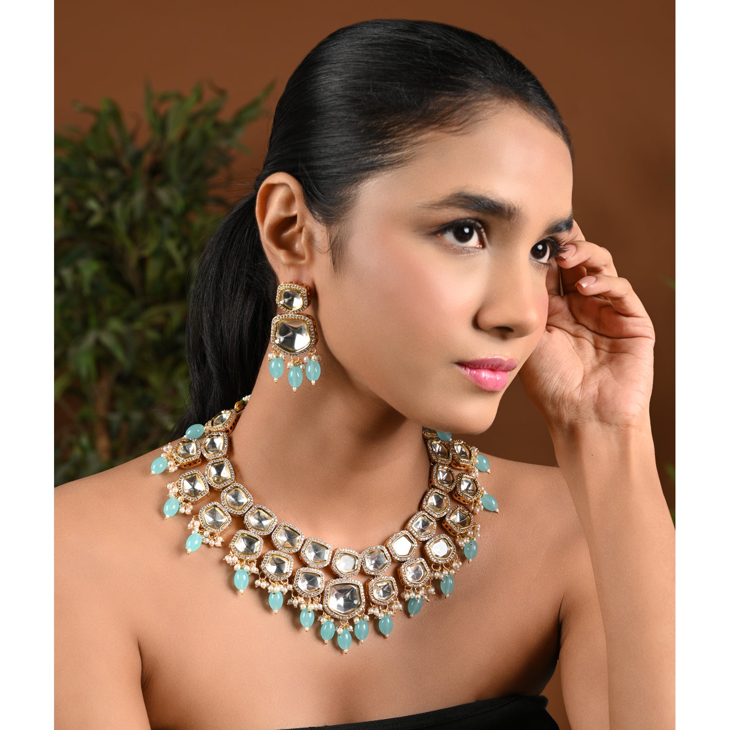 Taapsee Polki Kundan Neckpiece