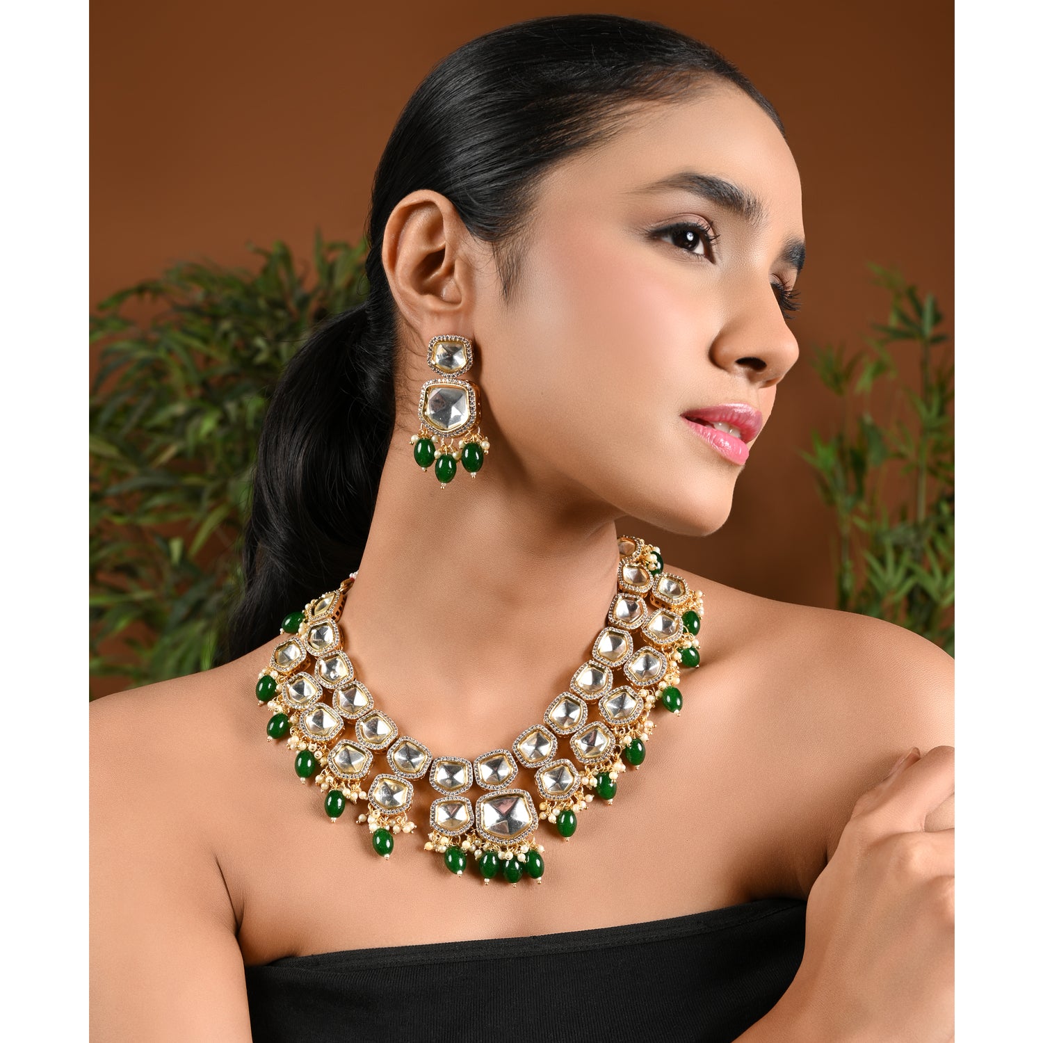 Taapsee Polki Kundan Neckpiece