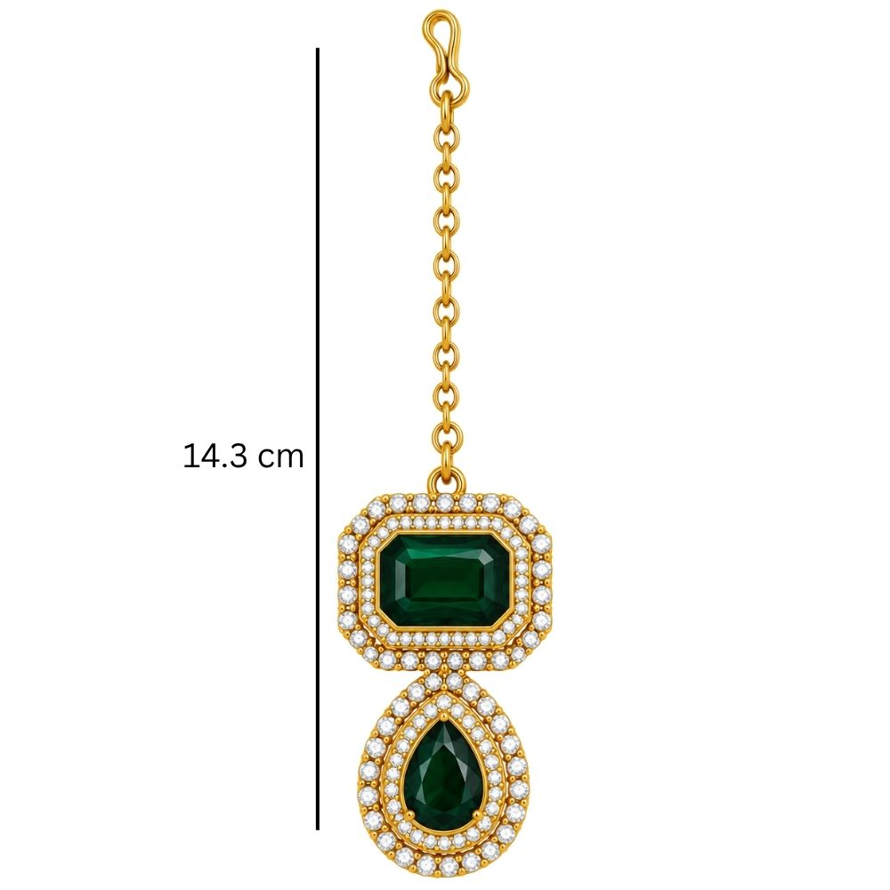 vamakshi- Green Three-Layer Necklace Se