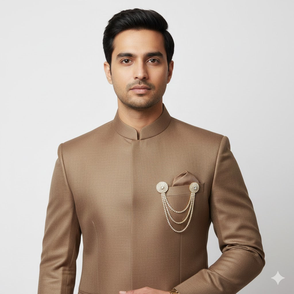 Neil - Rose Gold Brooch
