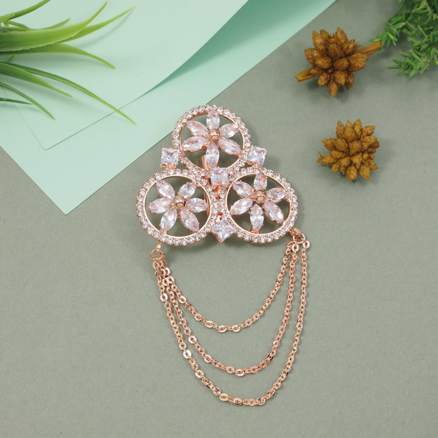 Aahir - Rose Gold Brooch