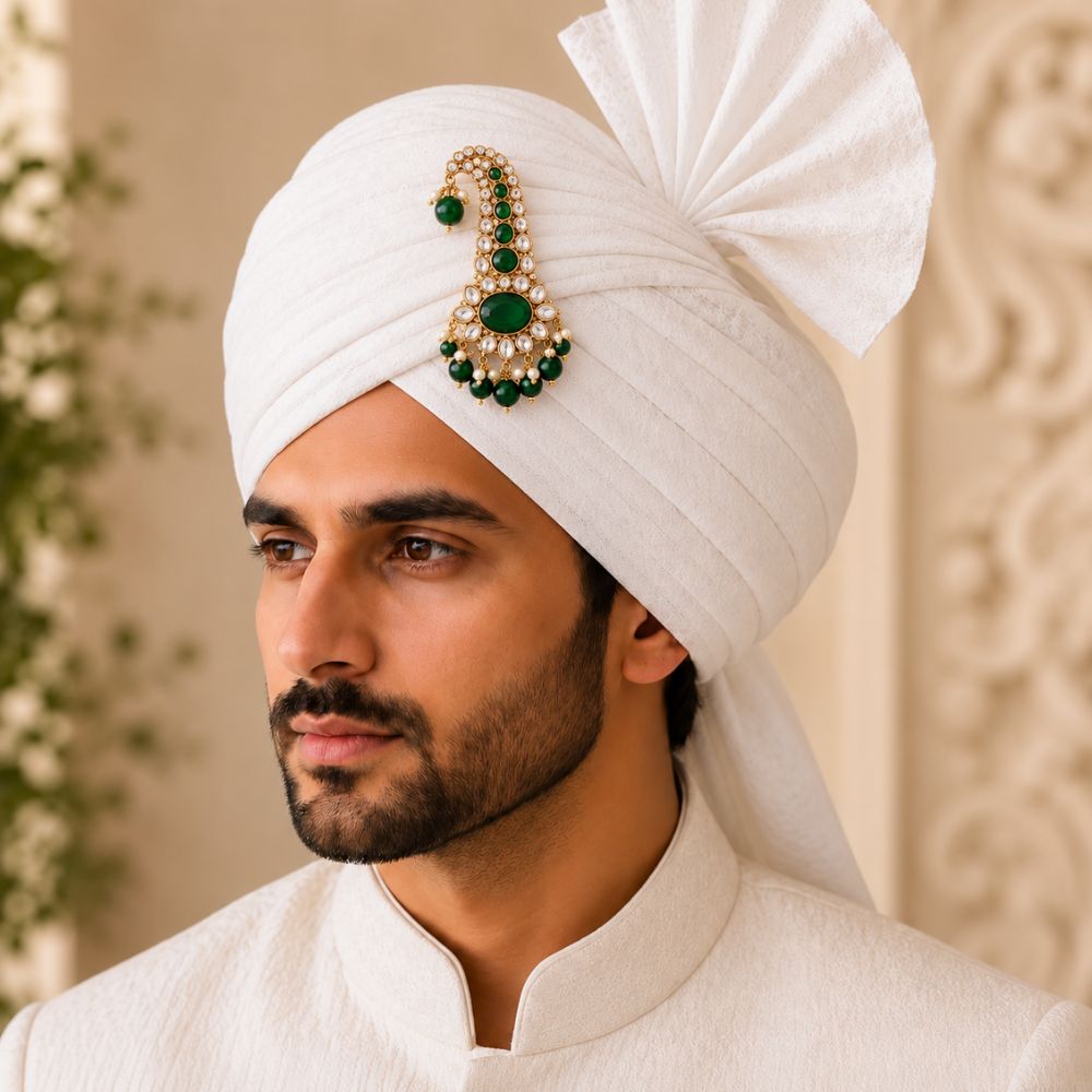 Sharvith- Green Kundan Kalangi