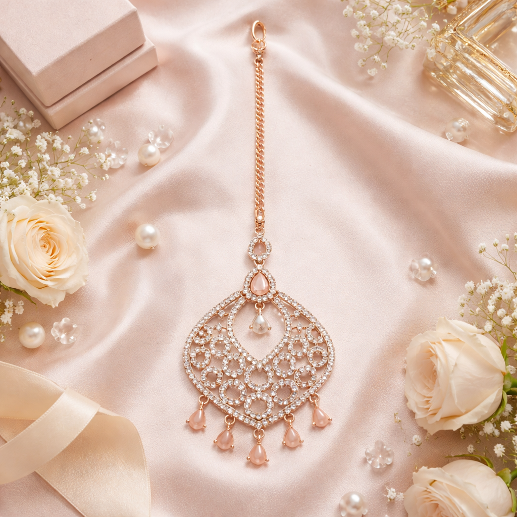 Sofia Pink Maangtikka