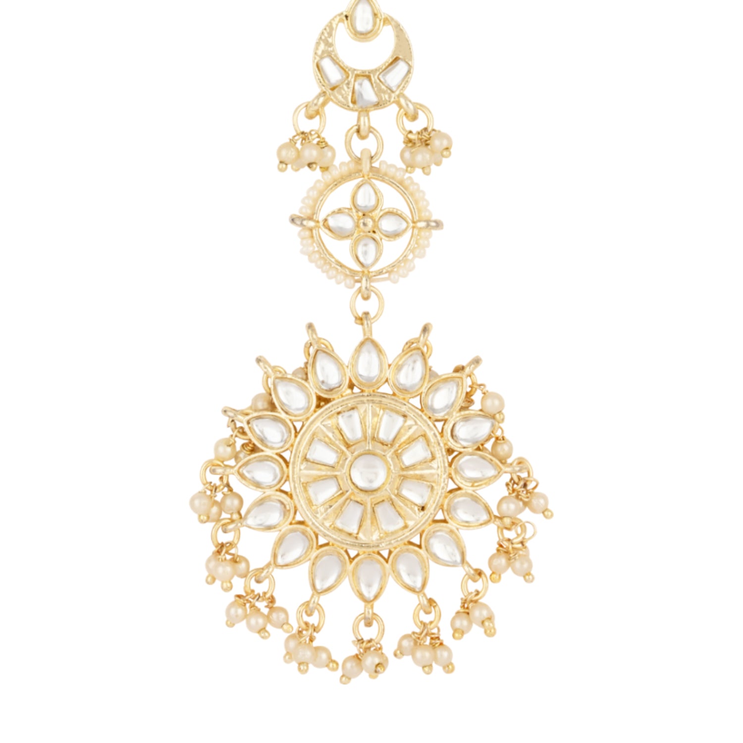 Shubhi White Maangtikka