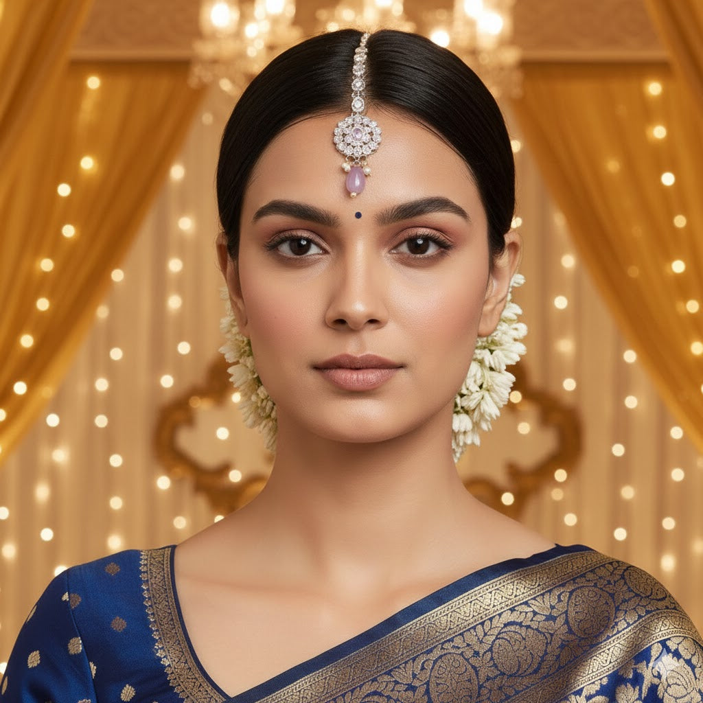 Mohina Purple Maangtikka