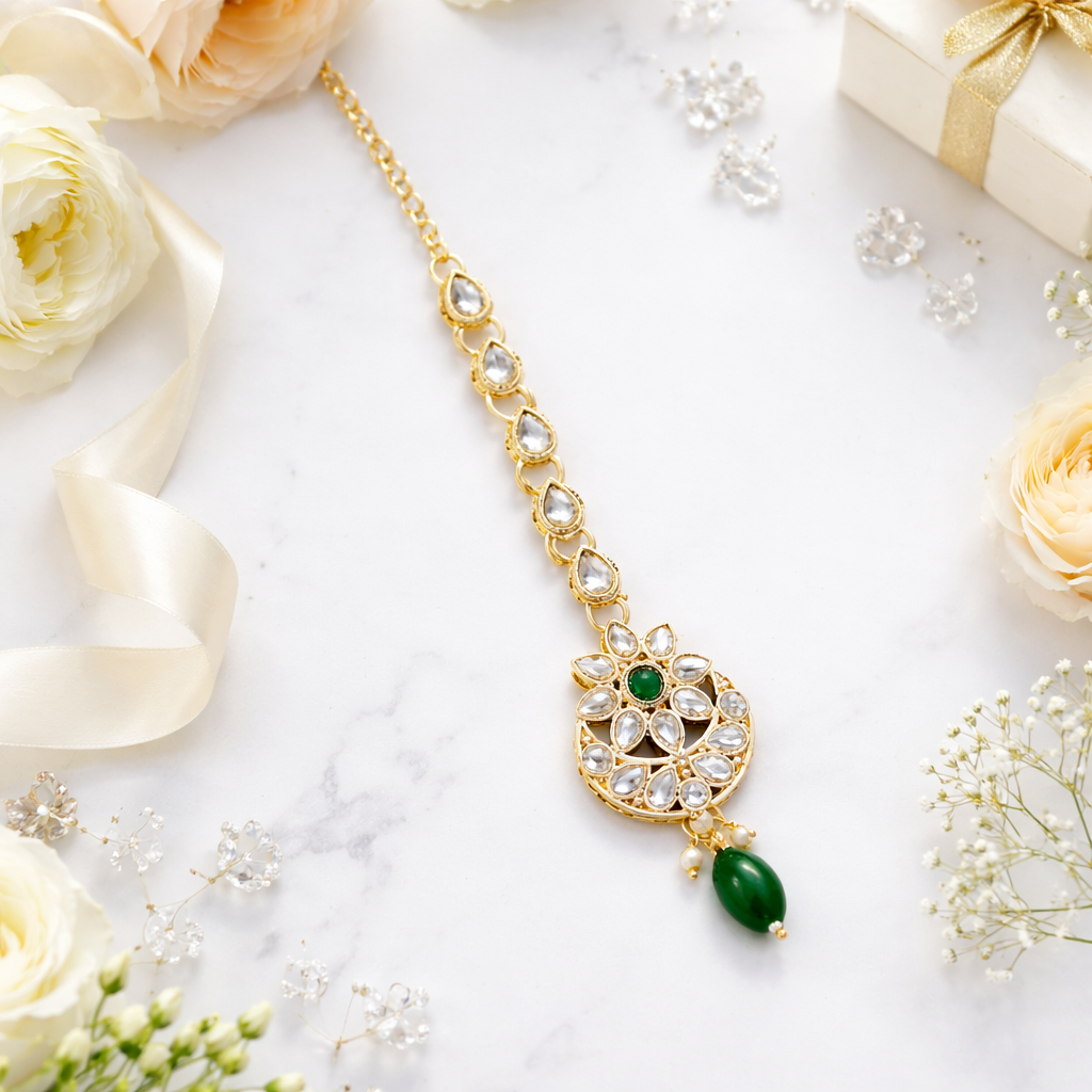 Zaisha Green Maangtikka