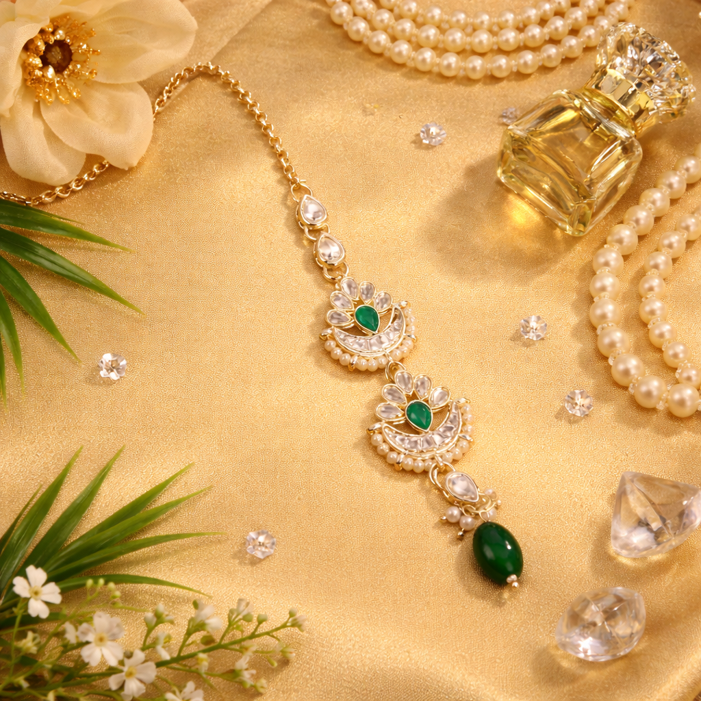 Seerat Green Maangtikka