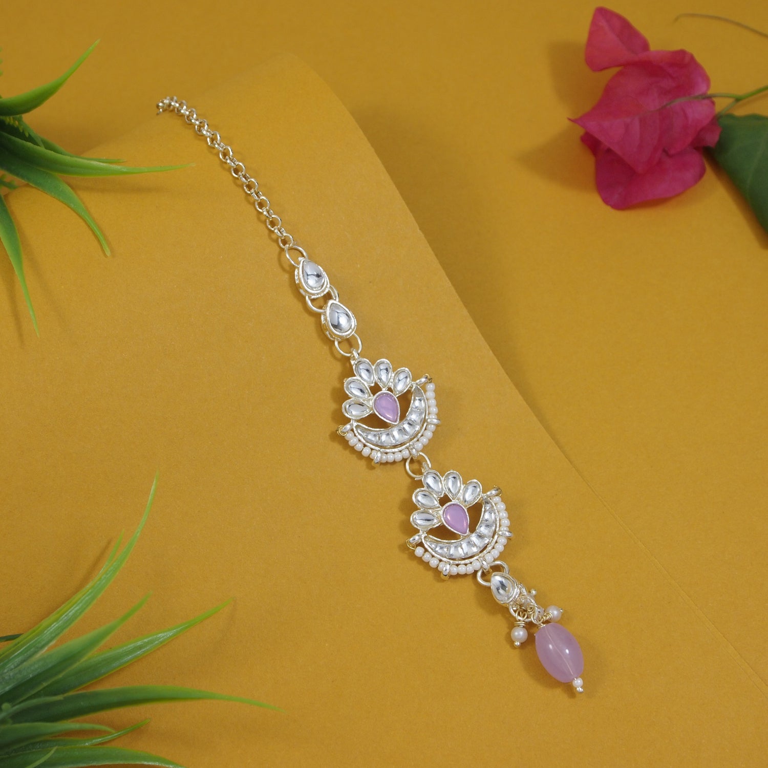 Seerat Purple Maangtikka