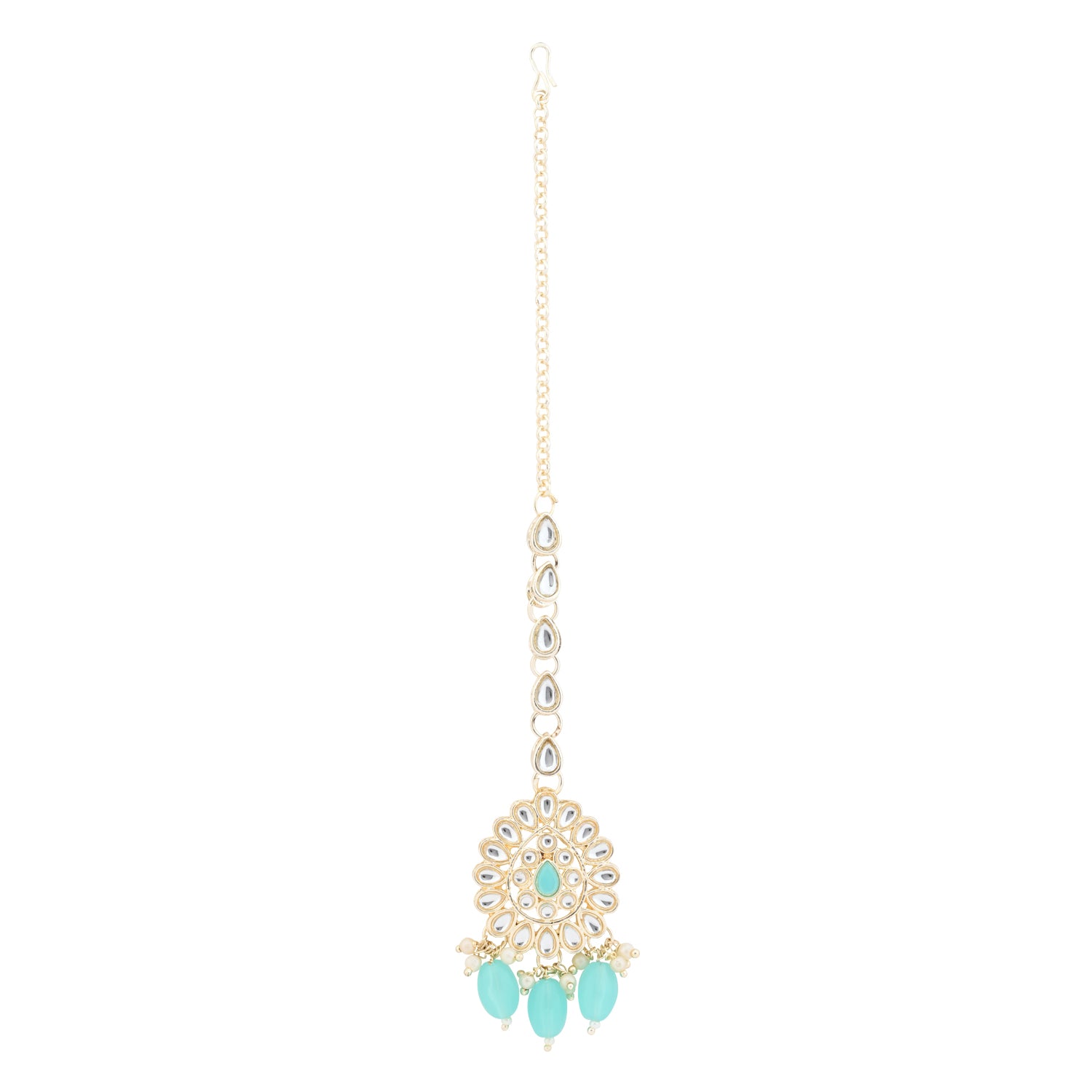 Aranya Turquoise Maangtikka