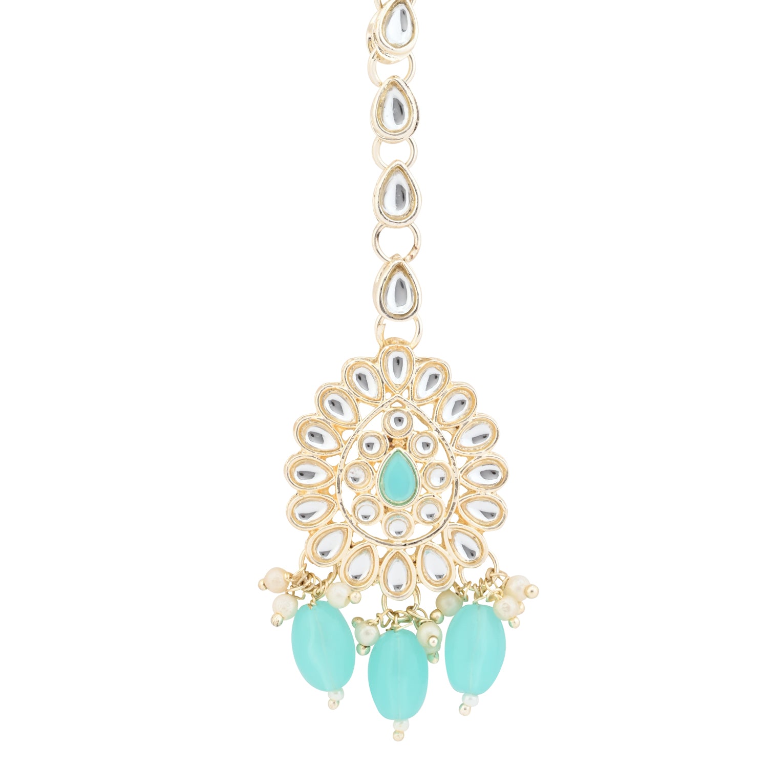 Aranya Turquoise Maangtikka